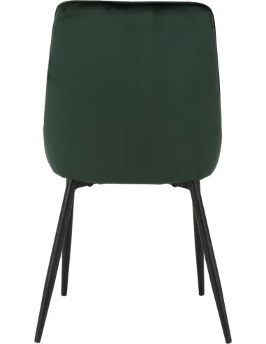 Athens Dining Set with 4 Avery Chairs  - Medium Oak/Emerald Green