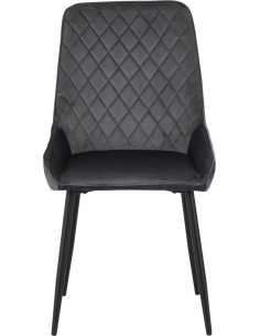 Avery Dining Chair  - Grey Velvet 2
