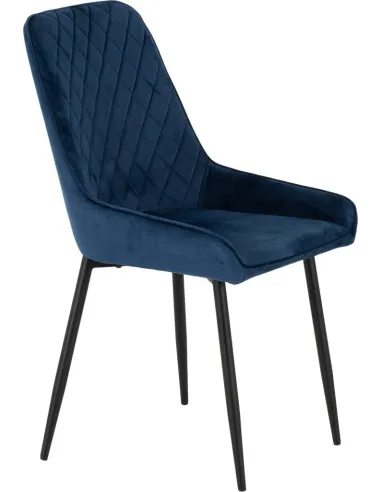 Avery Dining Chair  - Sapphire Blue Velvet