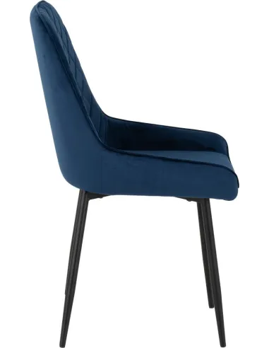 Avery Dining Chair  - Sapphire Blue Velvet