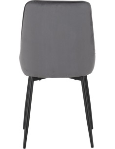 Avery Extending Dining Set (x4 Chairs) - Concrete/Grey Velvet 2