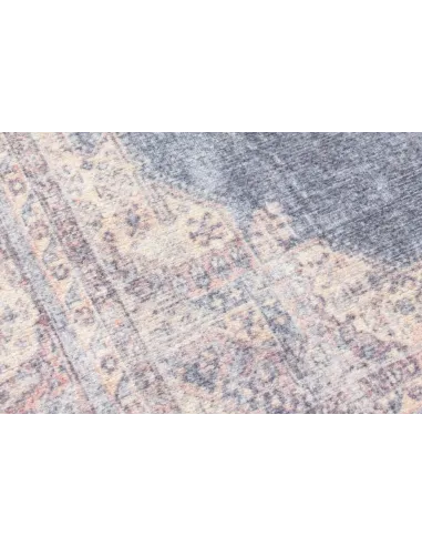 Modena Hamadan Rug - Distressed Navy/Pink