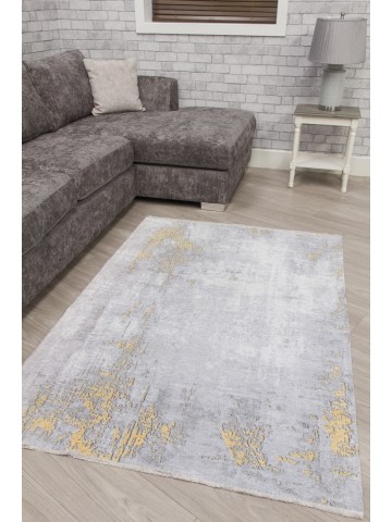 Modena Puccini Rug - Grey/Yellow