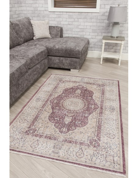 Modena Shiraz Rug - Red Cream