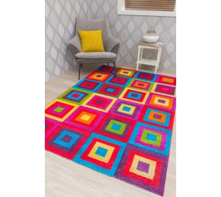 Candy Squares Rug -...