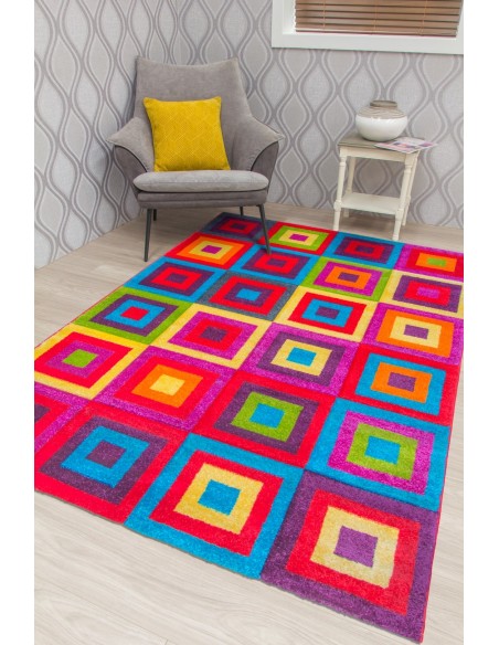 Candy Squares Rug - Multicolour