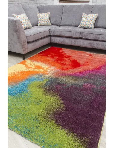 Candy Pinwheel Rug - Multicolour