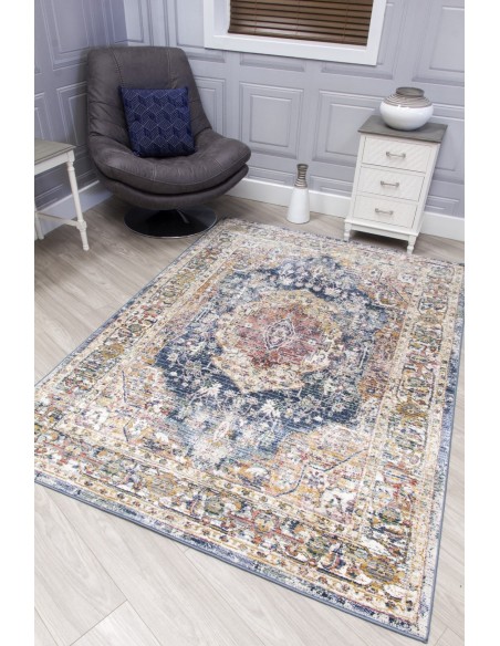 Boho Medallion Rug - Blue