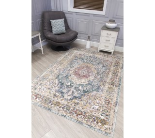 Boho Medallion Rug - Green