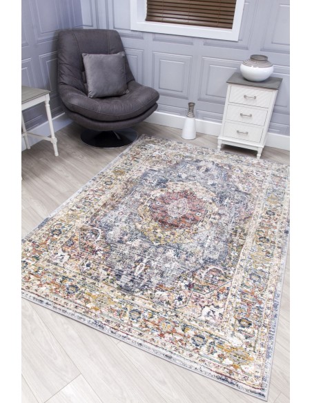 Boho Medallion Rug - Grey