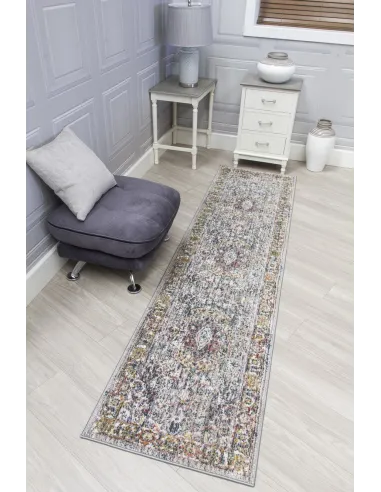 Boho Medallion Rug - Grey