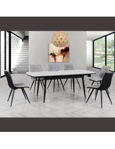Cassino 160cm Extending Dining Set - Grey