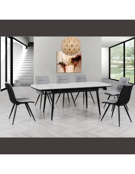 Cassino 160cm Extending Dining Set - Grey