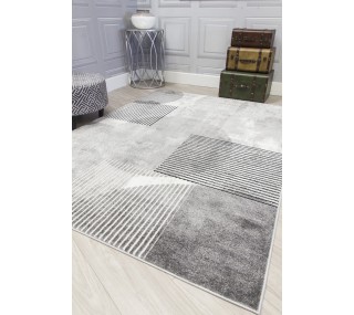 Casino Geo Rug - Grey