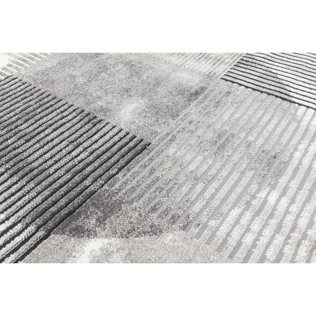 Casino Geo Rug - Grey