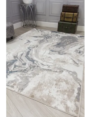 Casino Marble Rug - Blue