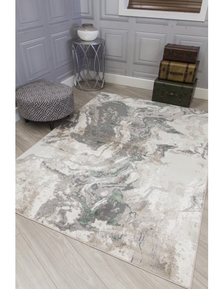 Casino Marble Rug - Green