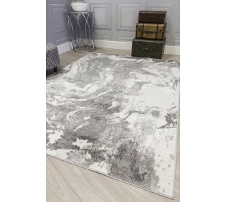 Casino Marble Rug - Grey