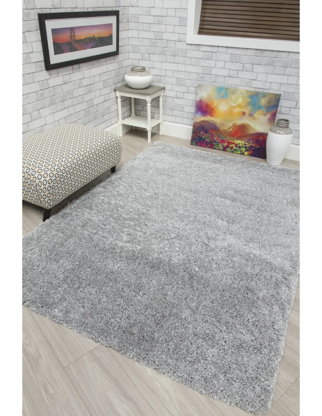 Dreams Shaggy Rug Light Grey