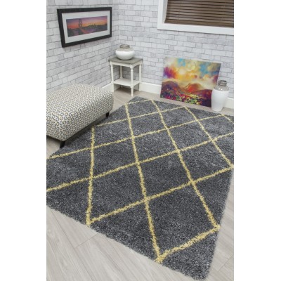 Fantasy Trellis Rug - Yellow DISCONT.