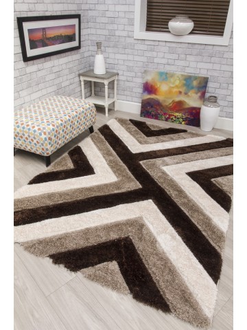 Luxus Cascade 3D Shaggy Rug...