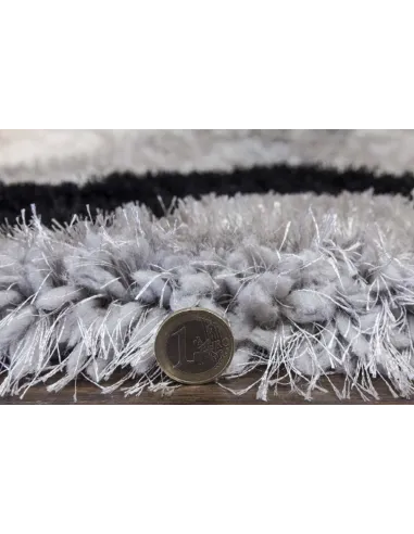 Luxus Cascade 3D Shaggy Rug - Grey