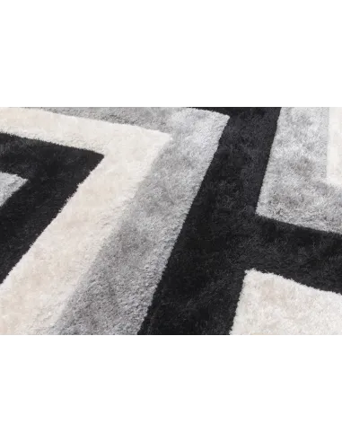 Luxus Cascade 3D Shaggy Rug - Grey