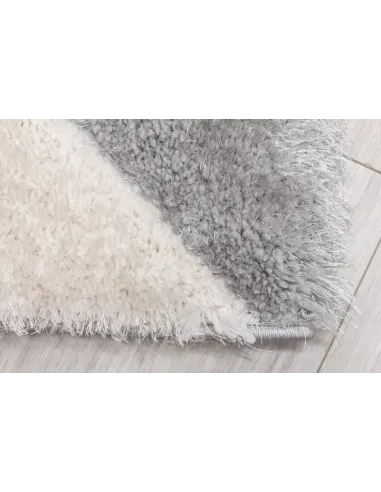 Luxus Cascade 3D Shaggy Rug - Grey