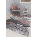 Impulse Waves Rug - Pink/Grey