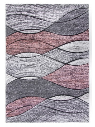 Impulse Waves Rug - Pink/Grey