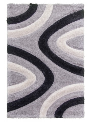 Luxus Ripple 3D Shaggy Rug...