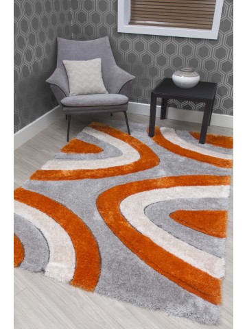 Luxus Ripple 3D Shaggy Rug...