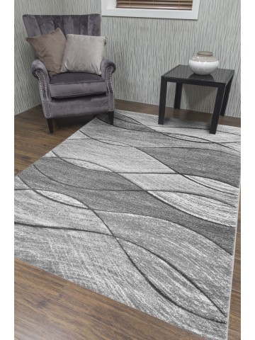 Impulse Waves Rug - Grey