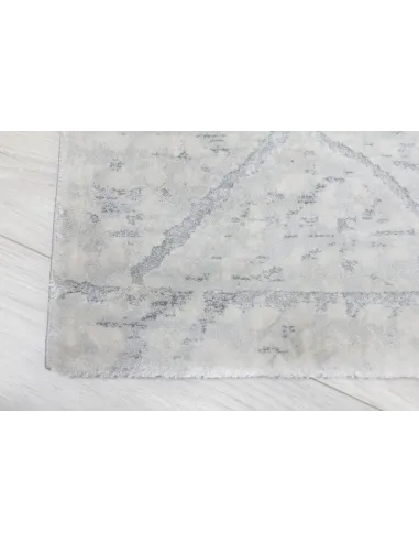 Rococo Quadito Rug - Grey/Cream