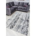 Rococo Feathered Rug - Grey/Black
