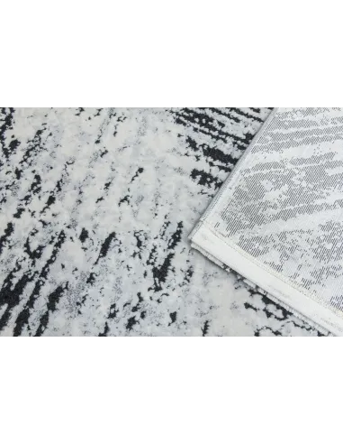 Rococo Feathered Rug - Grey/Black