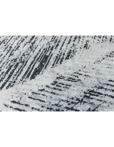 Rococo Feathered Rug - Grey/Black