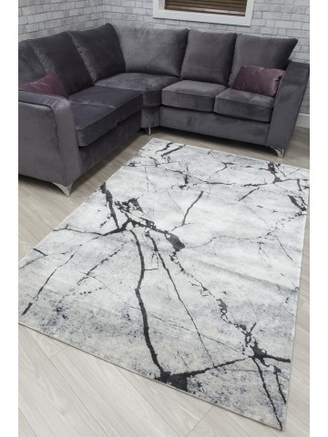 Rococo Glacial Rug - Grey