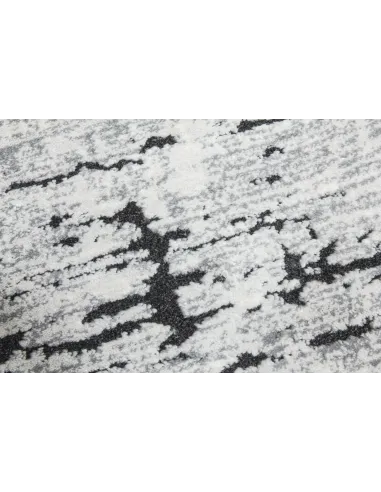 Rococo Crevassi Rug - Grey/Black