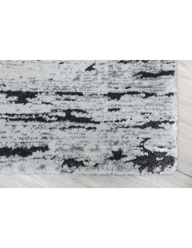 Rococo Crevassi Rug - Grey/Black