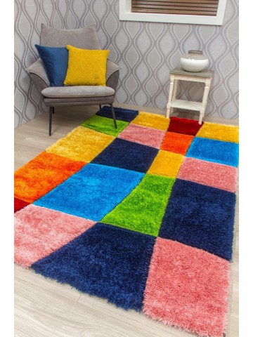 Paradise Warp 3D Shaggy Rug...