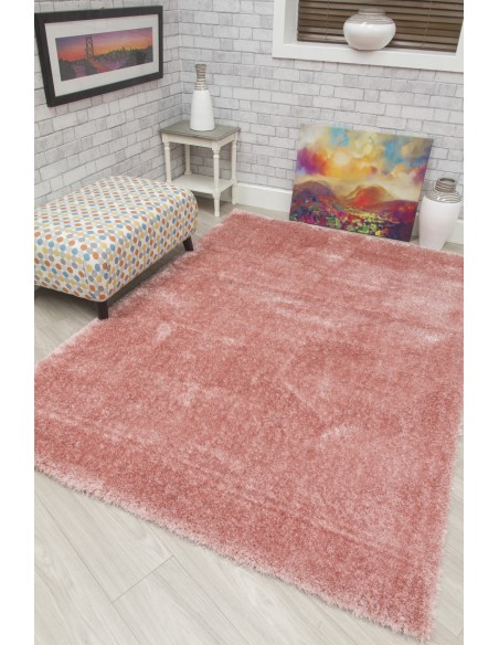 Plush Shaggy Rug - Blush Pink