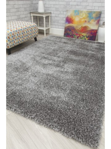 Plush Shaggy Rug - Dark Grey