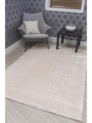 Plush Shaggy Rug - Cream