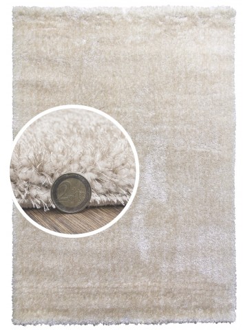 Plush Shaggy Rug - Cream