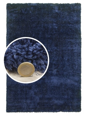 Plush Shaggy Rug - Navy