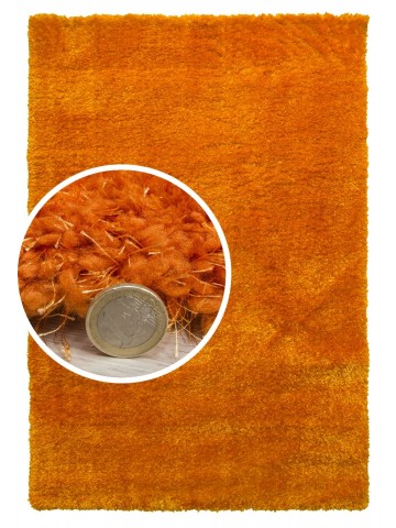 Plush Shaggy Rug - Orange