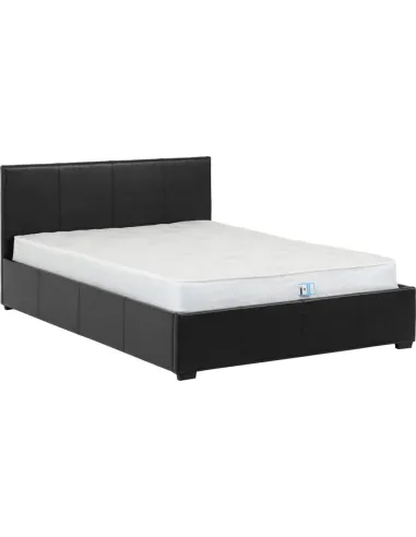 Waverley 4FT6 Storage Bed - Black  PU