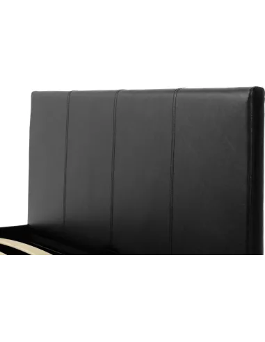 Waverley 4FT6 Storage Bed - Black  PU