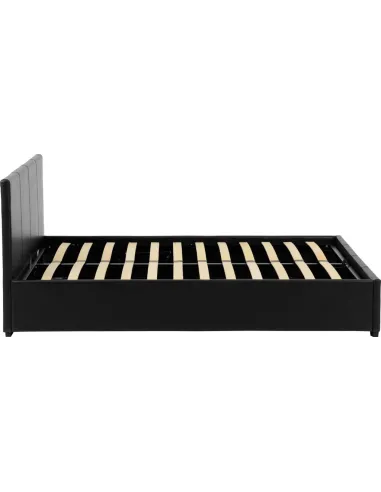 Waverley 5FT Storage Bed - Black  PU